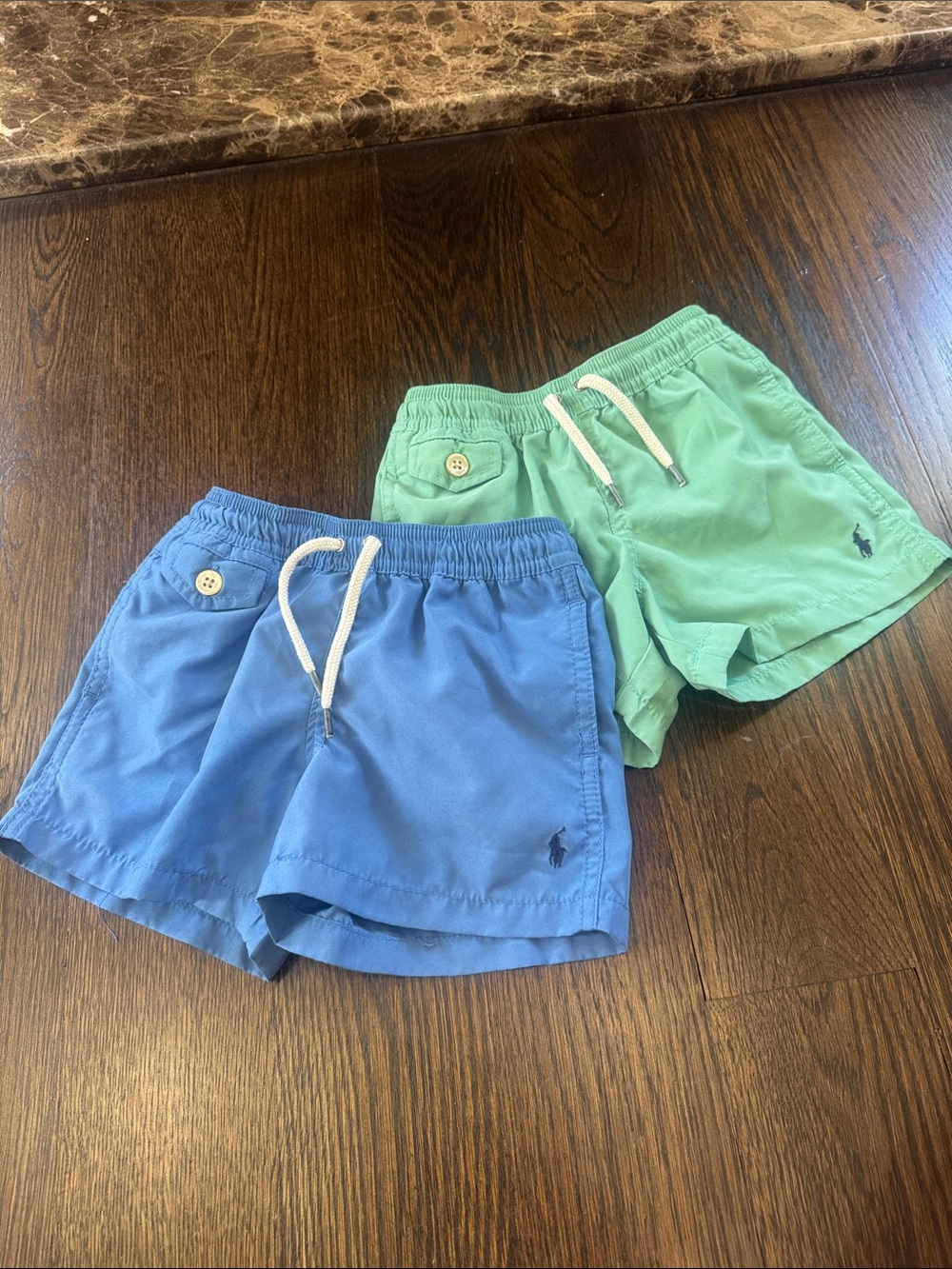 Lot of 2 Ralph Lauren Kids Swim Shorts - Blue and Green